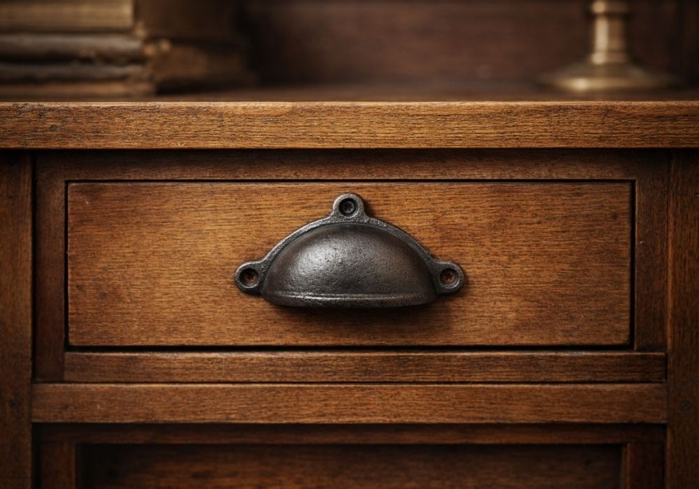 Royal lugged Cup Pull Handle Antique Iron
