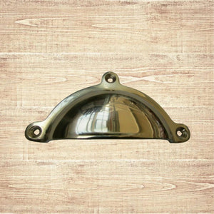 Royal lugged Cup Pull Handle Polished Brass
