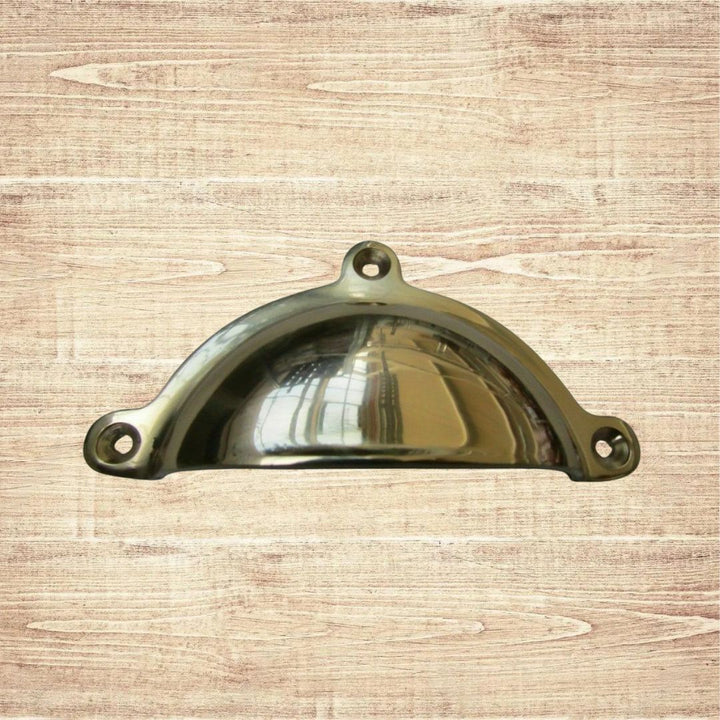 Royal lugged Cup Pull Handle Polished Brass
