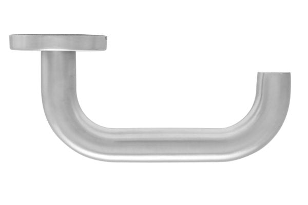 Safety Lever on Rose Door Handle Satin Stainless Steel Fire Rated