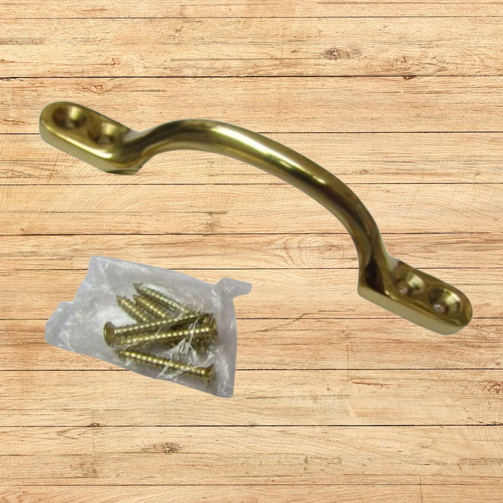 Sash Cabinet Pull Handle Polished Brass 4''
