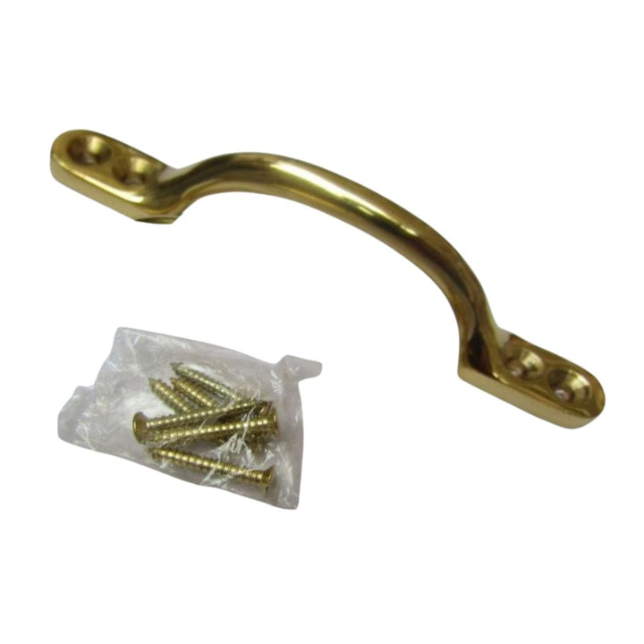 Sash Cabinet Pull Handle Polished Brass 4''