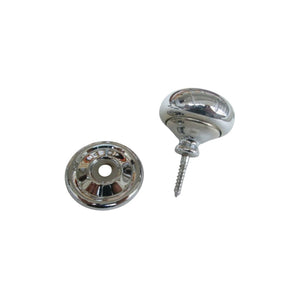 Screw In Cabinet Knob Polished Chrome 40mm