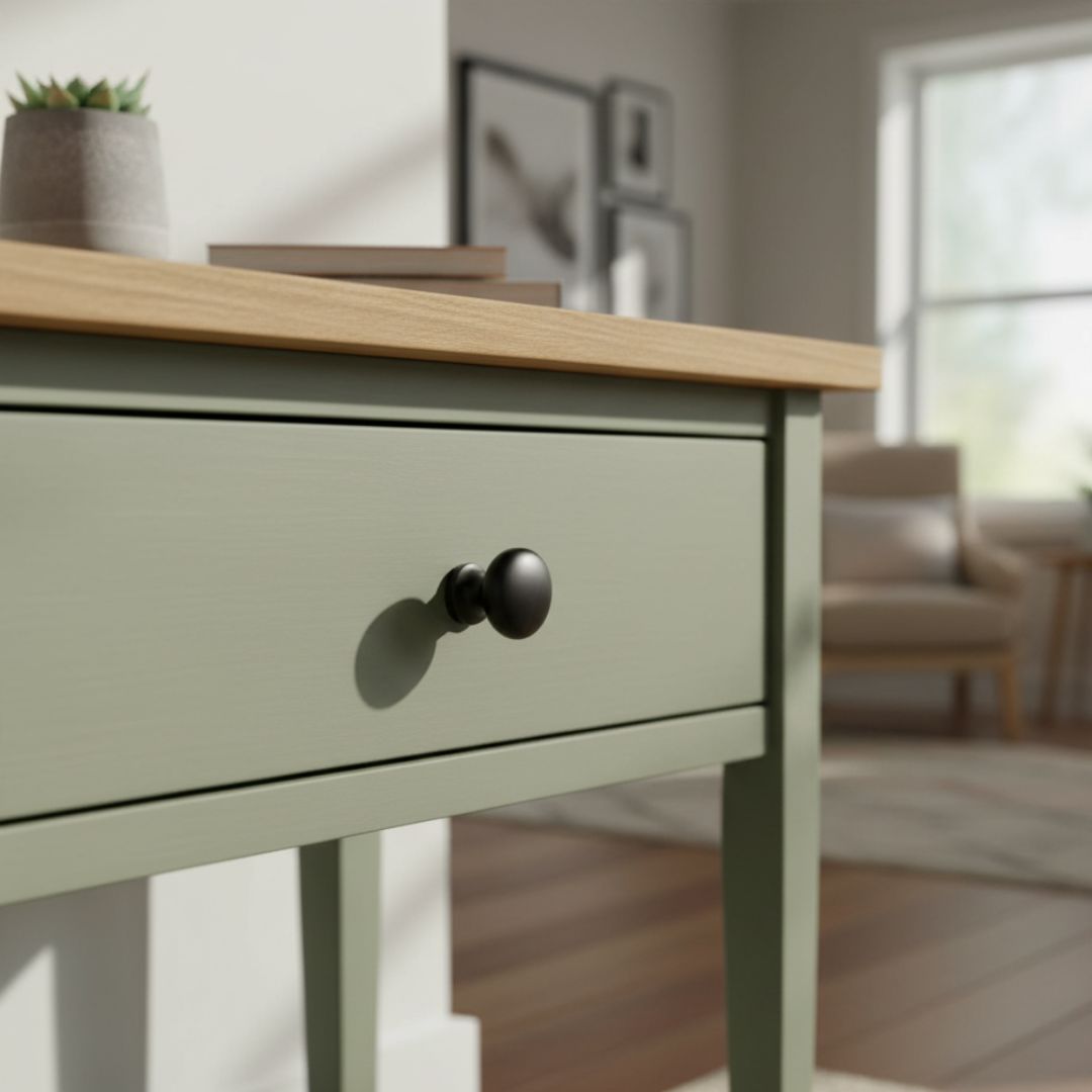 Shaker Cupboard Knob Black Antique 35mm