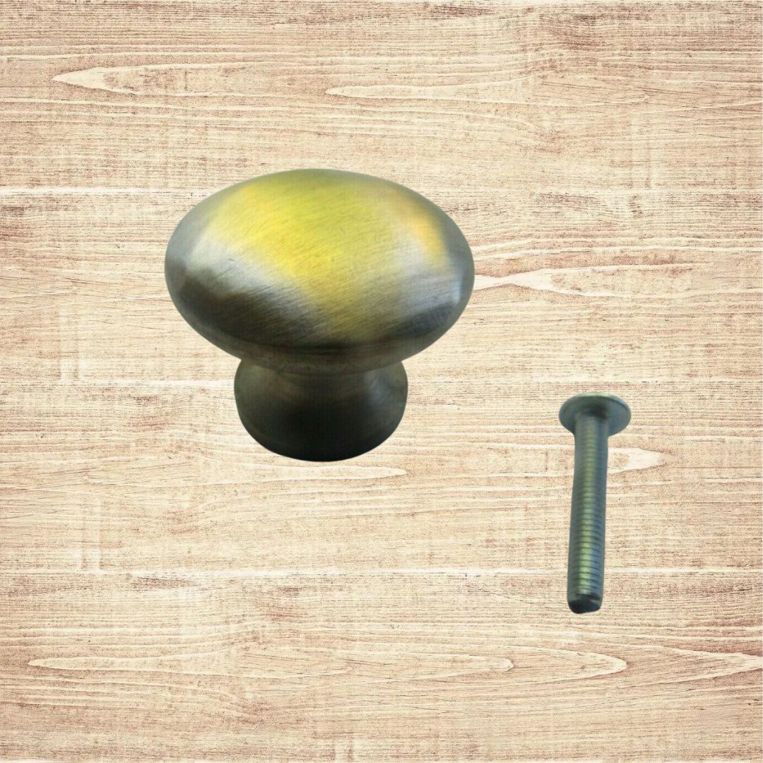 Shaker Knob Antique Brass 35mm