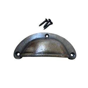 Antique Brass Slim Lipped Cabinet Cup Pull Handle