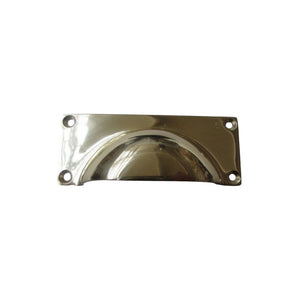 Small Rectangular Cup Handle Polished Brass
