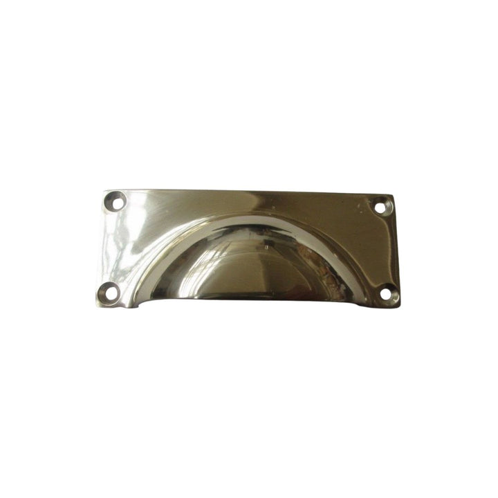 Small Rectangular Cup Handle Polished Brass
