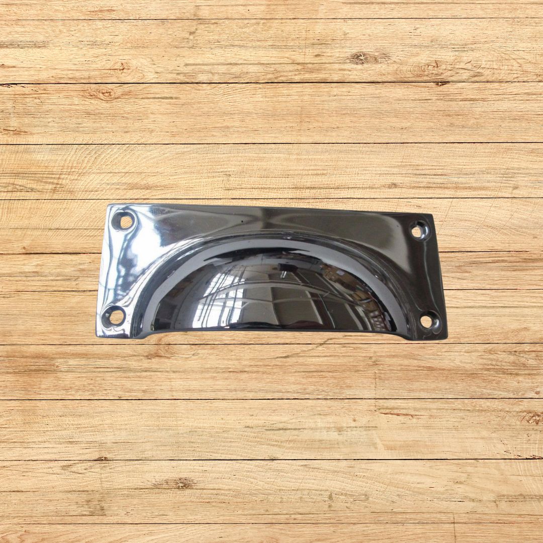 Small Rectangular Cup Handle Polished Chrome
