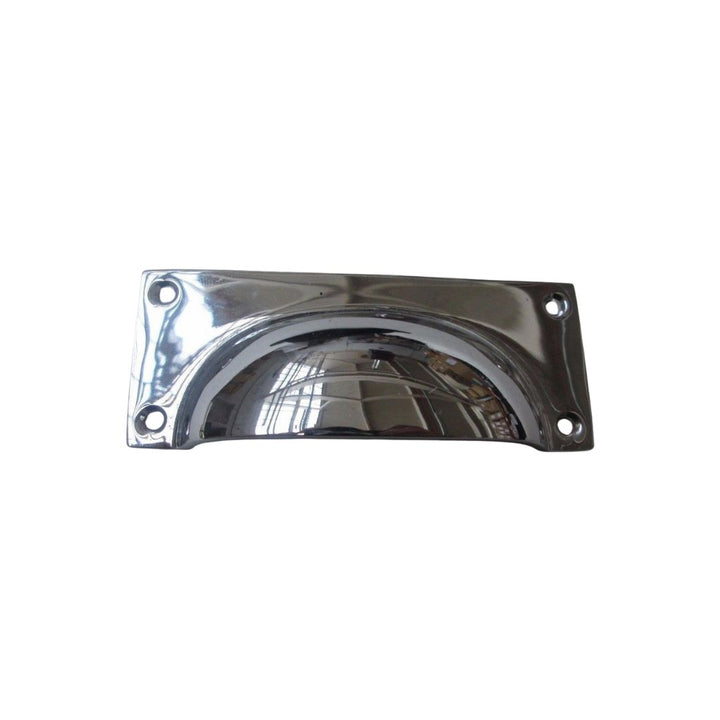 Small Rectangular Cup Handle Polished Chrome
