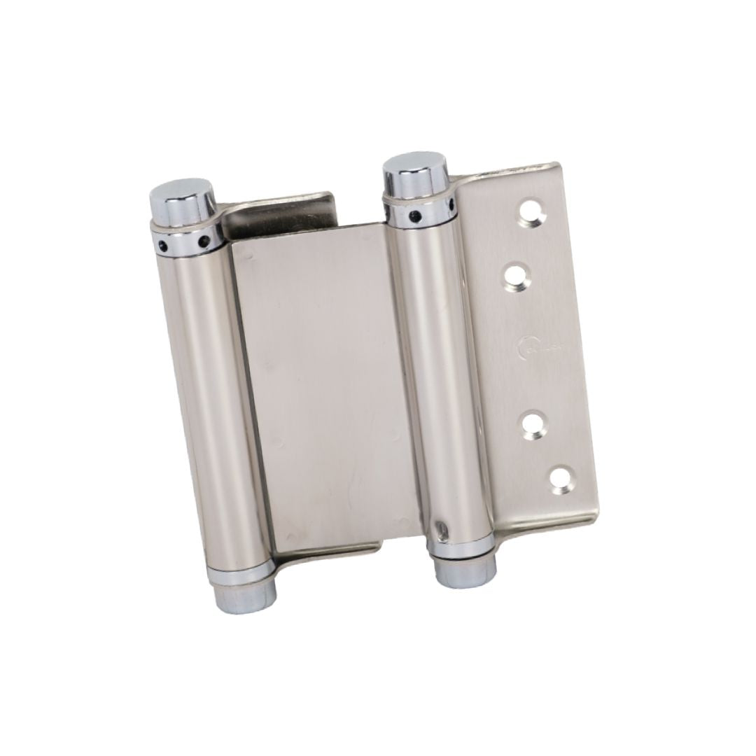 Double Action Spring Door Hinge Adjustable Tension Satin Stainless Steel