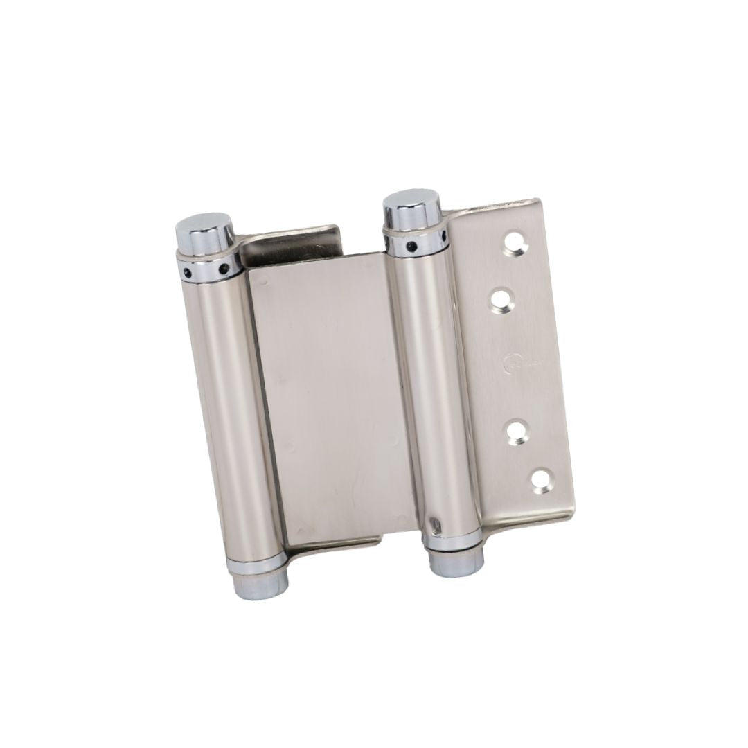 Double Action Spring Door Hinge Adjustable Tension Satin Stainless Steel