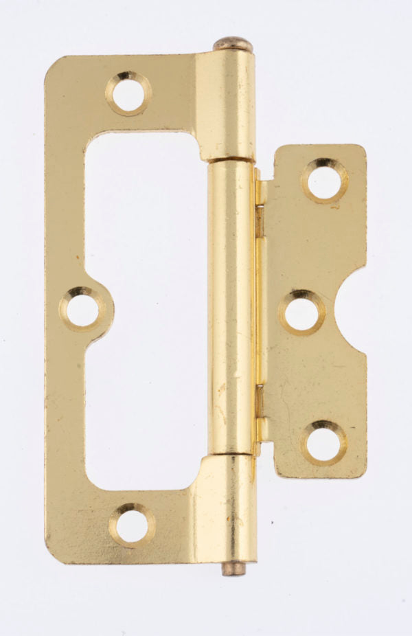 Steel Loose Pin Hinge 100mm Electro Brass Plated Pair