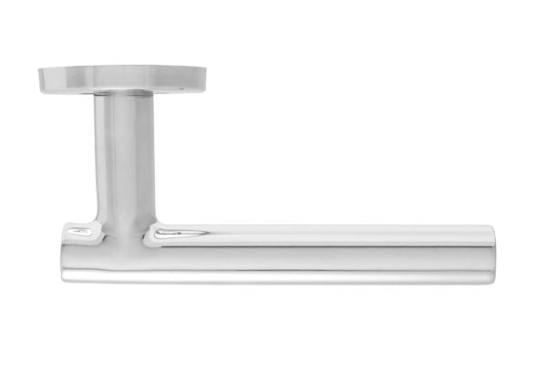 Fire Rated T Bar Lever on Rose Door Handle – Stain Stainless