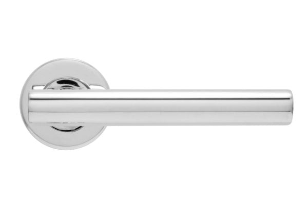 Fire Rated T Bar Lever on Rose Door Handle – Stain Stainless