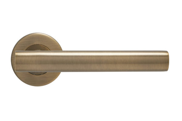 Fire Rated T Bar Lever on Rose Door Handle – Stain Stainless