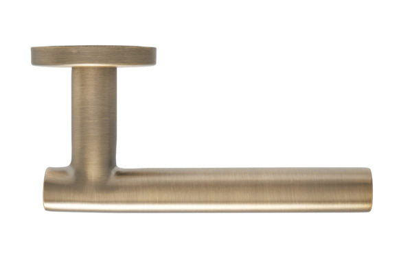 Fire Rated T Bar Lever on Rose Door Handle – Stain Stainless