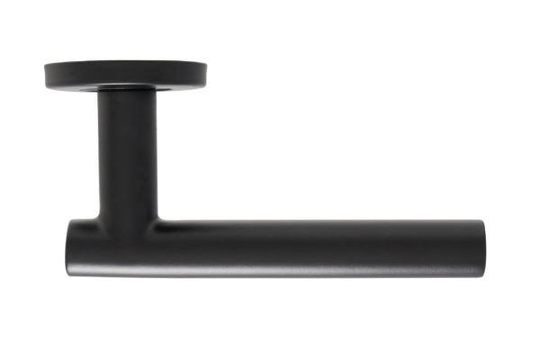 Fire Rated T Bar Lever on Rose Door Handle – Stain Stainless