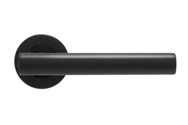 Fire Rated T Bar Lever on Rose Door Handle – Stain Stainless