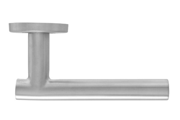 Fire Rated T Bar Lever on Rose Door Handle – Stain Stainless