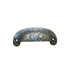 Textured Cabinet Cup Pull Handle Antique Brass
