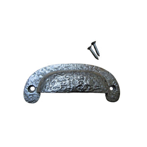 Textured Cabinet Cup Pull Handle Antique Iron
