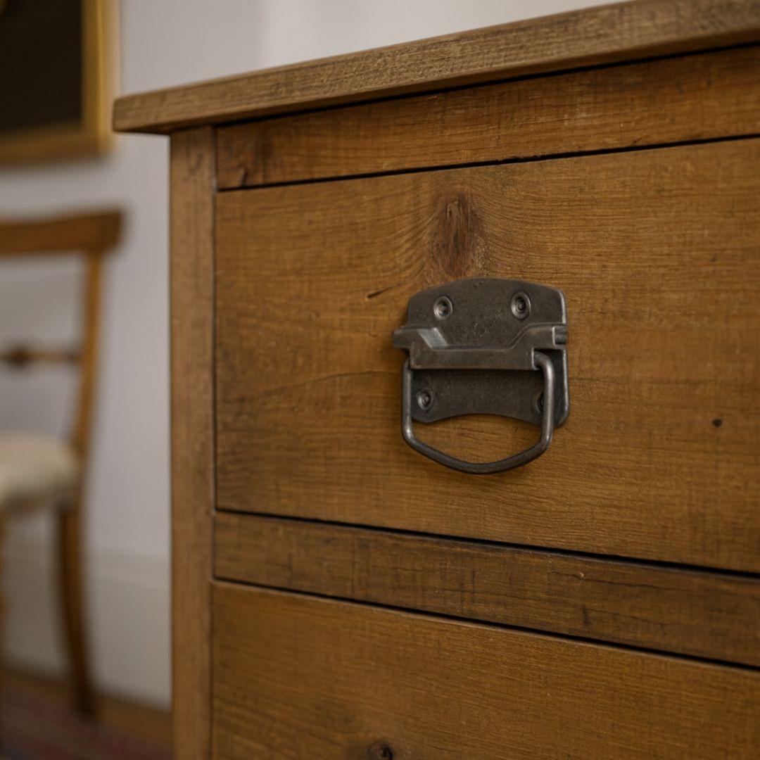 Steel Swing Chest Handle Antique Iron