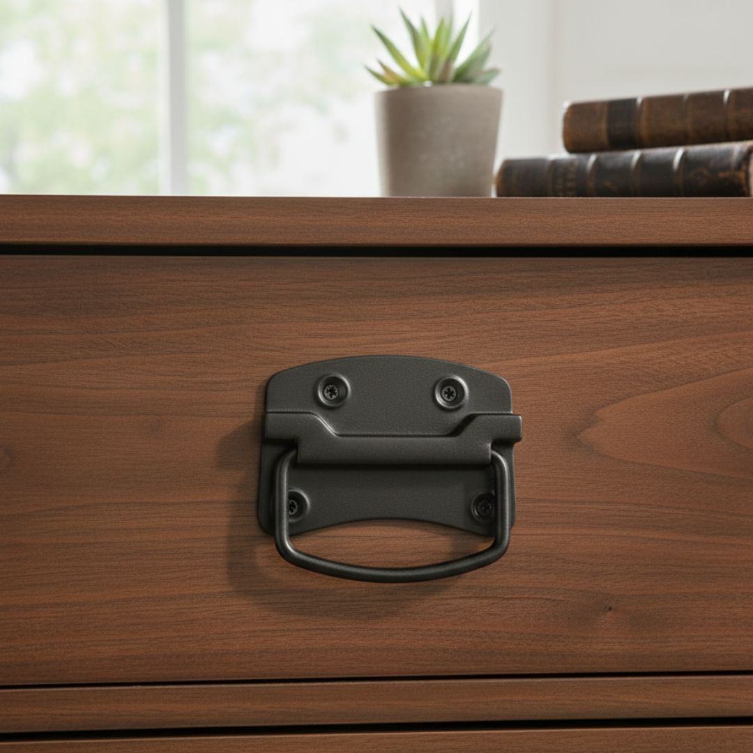 Steel Chest Drawer Handle Black Antique