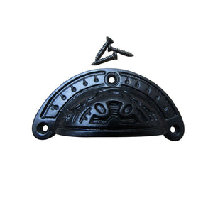 
Round Inca Cup Pull Black Antique