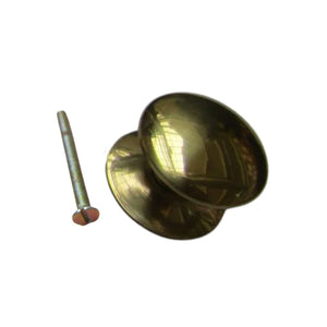 Victorian Cabinet Knob Polished Brass 25mm
