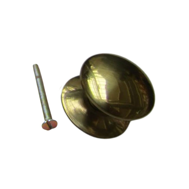 Victorian Cabinet Knob Polished Brass 25mm
