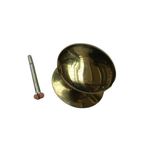 Victorian Cabinet Knob Polished Brass 30mm
