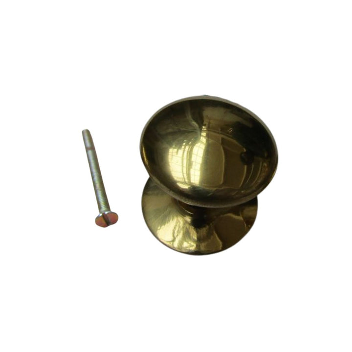 Victorian Cabinet Knob Polished Brass 38mm
