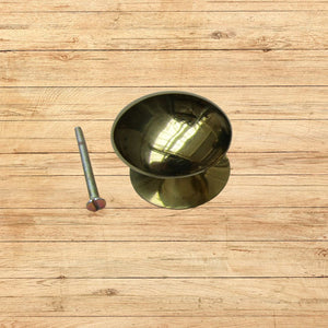 Victorian Cabinet Knob Polished Brass 50mm
