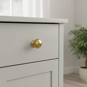 Victorian Cabinet Knob Polished Brass 38mm
