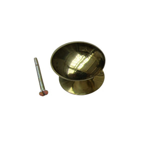 Victorian Cabinet Knob Polished Brass 50mm
