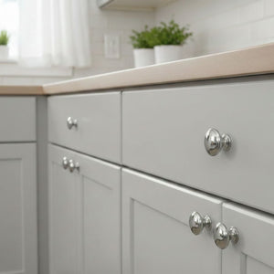 Victorian Cabinet Knob Polished Chrome 30mm