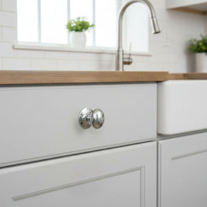 Victorian Cabinet Knob Polished Chrome 25mm