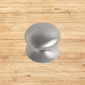 Victorian Cabinet Knob Satin Chrome 38mm