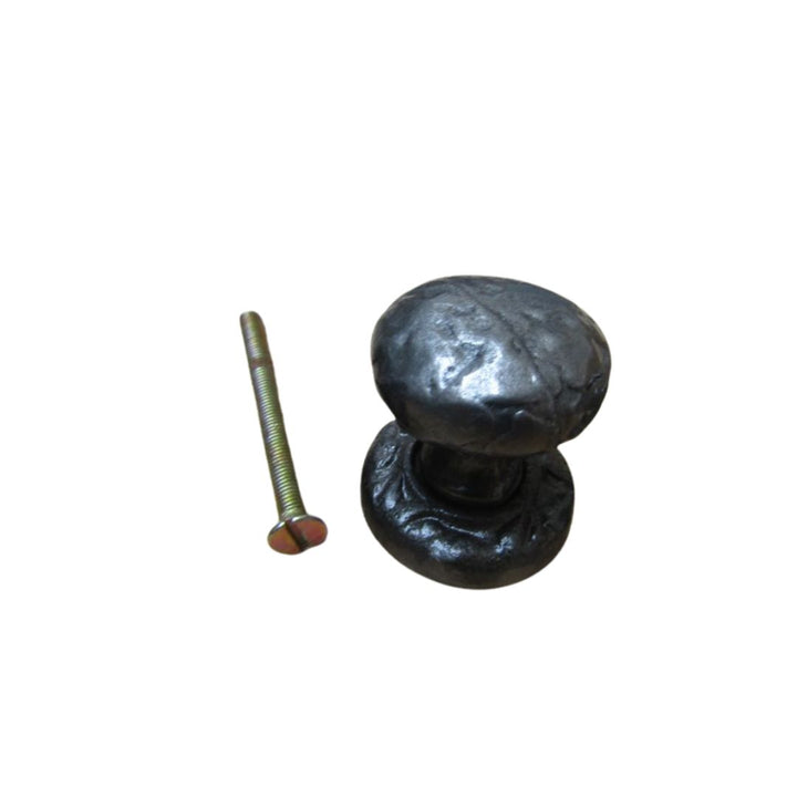 Wenlock Textured Cupboard Knob Antique Iron 30mm
