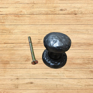 Wenlock Textured Cupboard Knob Antique Iron 30mm
