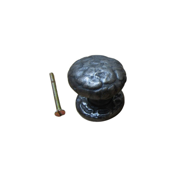 Wenlock Textured Cupboard Knob Antique Iron 40mm
