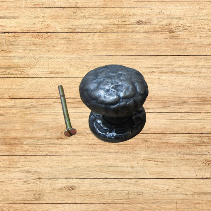 Wenlock Textured Cupboard Knob Antique Iron 40mm
