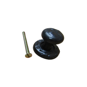 Wenlock Textured Cupboard Knob Black Antique 25mm

