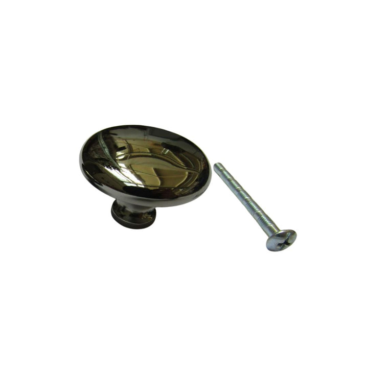 Zamak Cabinet Knob Black Nickel 38mm
