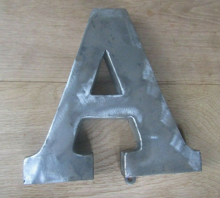 8inch Large Rustic Steel Letter A.