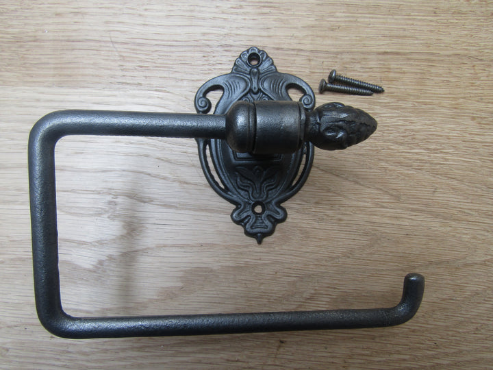 Acorn Toilet Roll Holder Antique Iron.