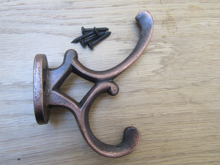 Pack Of 5 Addison Coat Hooks Antique Copper.