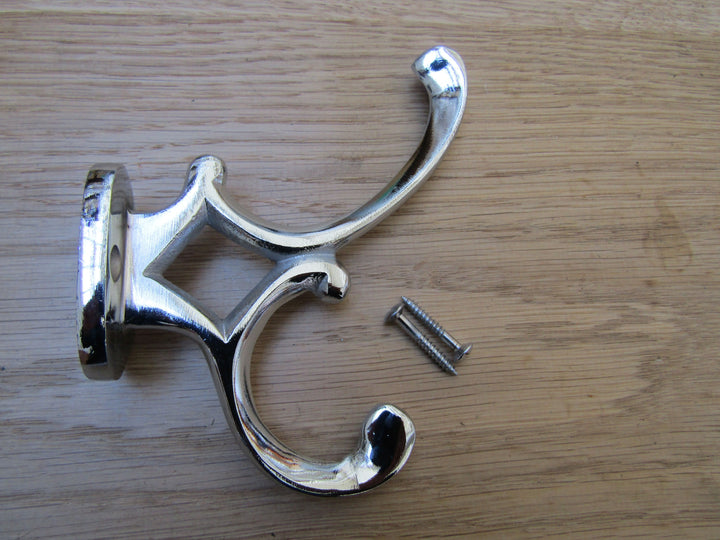 Pack Of 5 Addison Coat Hooks Polished Chrome.