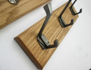 Antique Iron Art Decor 5 Hook Coat Rail 58cm.